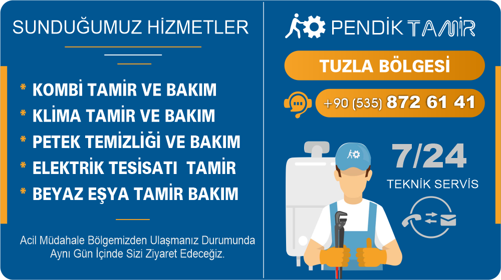 Tuzla Kombi Servis Tamir Bakım Arıza ve Onarım Firması